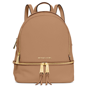 Rhea Small Zip Backpack, Peanut - MICHAEL Michael Kors