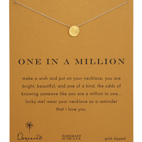 One in a Million Gold-Dipped Necklace - Dogeared - Gold
