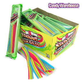 AirHeads Xtremes Sour Belts 2-Ounce Packs: 18-Piece Box