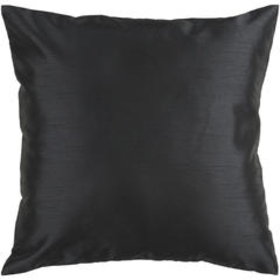 Solid Luxe Black Pillow design by Surya
