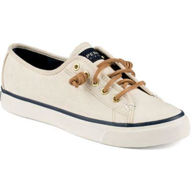 Sperry Top-Sider Seacoast Canvas Sneaker IvoryCanvas, Size 6M Women's Shoes