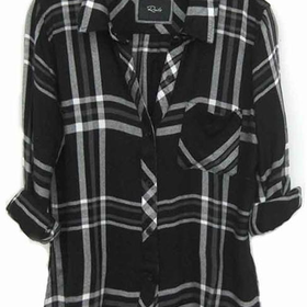 Rails Hunter Plaid Shirt in Black/White/Gray