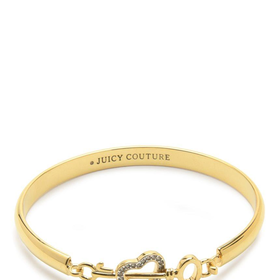 Gold Heart And Key Bangle by Juicy Couture, O/S