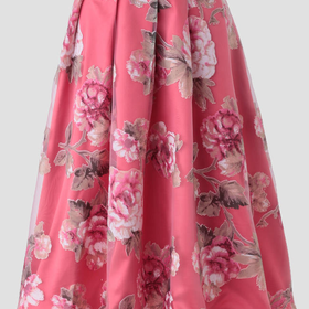 Old Hollywood Floral Midi Skirt