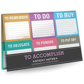To Accomplish Sticky Note Packet