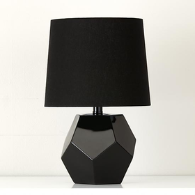 Between a Rock and a Lamp Base (Black)