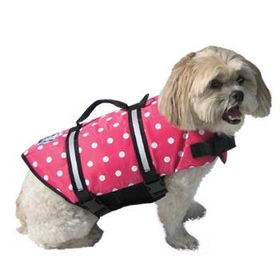 Paws Aboard Doggy Life Jacket in Pink Polka Dot