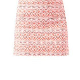 Pink Aztec Jacquard A-Line Mini Skirt