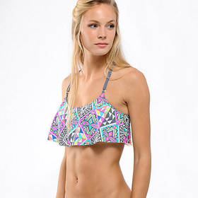 Malibu Geotopia Flounce Bikini Top