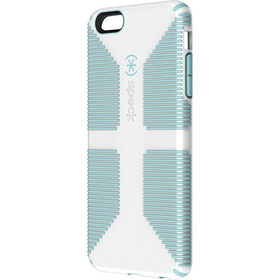 Speck - CandyShell Grip Case for Apple? iPhone? 6 Plus - White/Blue