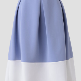 East Hampton Colorblocked Midi Skirt