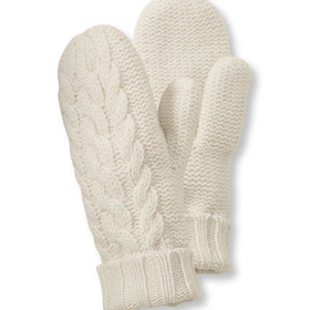 Heritage Wool Mitten, Cable Knit: Gloves and Mittens | Free Shipping at L.L.Bean