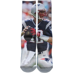 Mens New England Patriots Tom Brady Jersey Socks