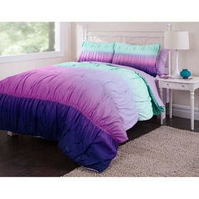 Walmart: your zone bedding comforter set, ombre