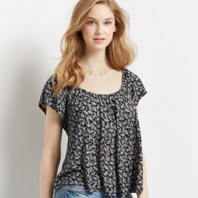 Ditsy Floral Boxy Top