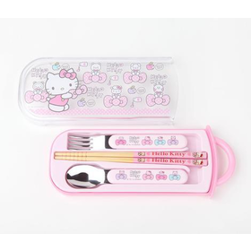Hello Kitty 3 Piece Cutlery Set: Bows