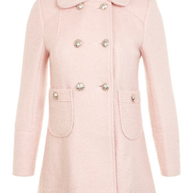 Petites Pink Pea Coat