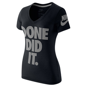 Women's Nike Done Did It Mid V-Neck T-Shirt