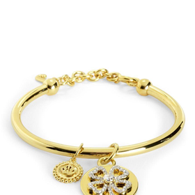 Pave Clover And Coin Bangle by Juicy Couture