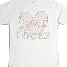 Kawaii Princess-Unisex White T-Shirt