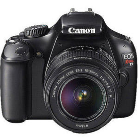 Walmart: Canon EOS Rebel T3 Black 12.2MP DSLR Camera, EF-S 18-55mm 1:3.5-5.6 IS II Lens, 2.7" LC