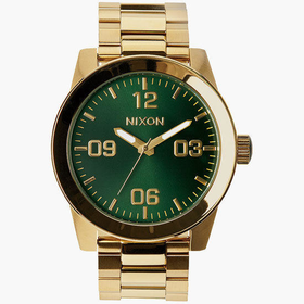 Nixon Corporal Ss Watch Gold/Green Sunray One Size For Men 25950554901