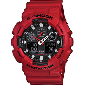 G-Shock Ga100b-4 Watch Red One Size For Men 19553230001