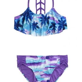 Scenic Flounce Bikini Swimsuit