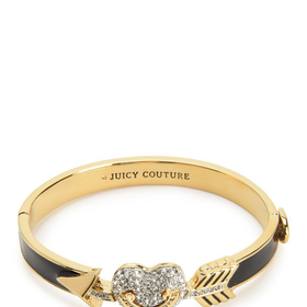 Pave Heart & Arrow Enamel Bangle by Juicy Couture, O/S