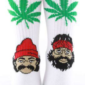 Huf, Cheech & Chong 420 Socks - White - Accessories - MOOSE Limited