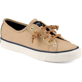 Sperry Top-Sider Seacoast Canvas Sneaker SandBurnishedCanvas, Size 12M Women's Shoes