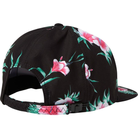 Quiksilver Pokeme Black Floral Snapback Hat