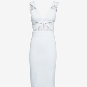 Cushnie Et Ochs Cut Out Dress: White | Shop IntermixOnline.com