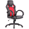 Eliza Tinsley PU 127 x 51 x 51 cm Manager's Chair - Black/Red