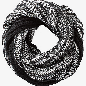 CHUNKY MARLED KNIT INFINITY SCARF from EXPRESS