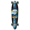 Yocaher Graphic Wave Complete Longboard Kicktail 70'S Shape Sk...