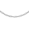 Carissima Gold 9 ct White Gold Twist Curb Chain Necklace of 46...