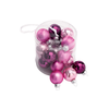 Pack of 20 Pink (Girls) Mini Glass Baubles