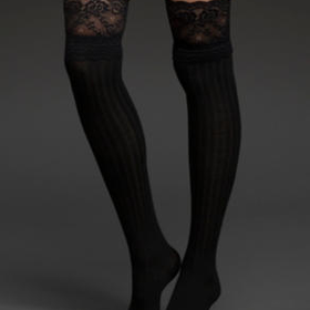 Over-The-Knee Lace Top Socks