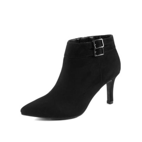 Stiletto High Heel Double Buckle Shoe Boots with InsoliaÂ®