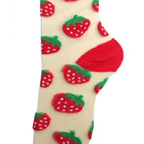 The See Through Strawberry Socks