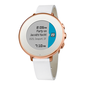 PEBBLE Time Round Smartwatch - Rose Gold