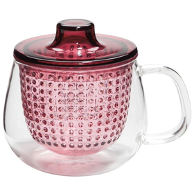Wine Red Unimug Tea Cup with Infuser