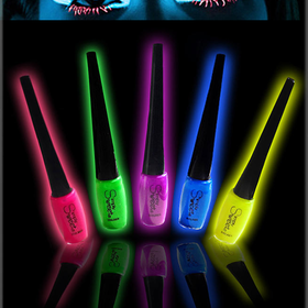 Set Of 5 Neon Black Light Glowing Eye Liner