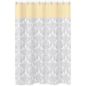 Sweet Jojo Designs Avery Shower Curtain in Yellow/Grey