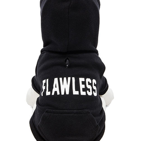 Private Party "Flawless" Dog Hoodie in Black