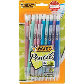 BIC? Mechanical Pencils with Assorted Colorful Barrels, .5mm, 24/Pack