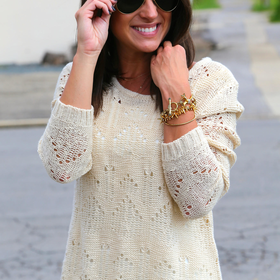 My "Go-To" Sweater {Ivory}