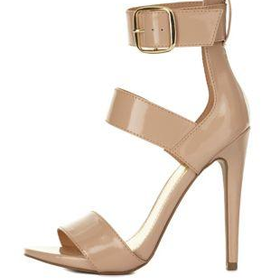 Three-Strap Single Sole Heels by Charlotte Russe