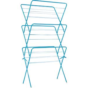 ColourMatch 15m 3 Tier Indoor Clothes Airer - Fiesta Blue.